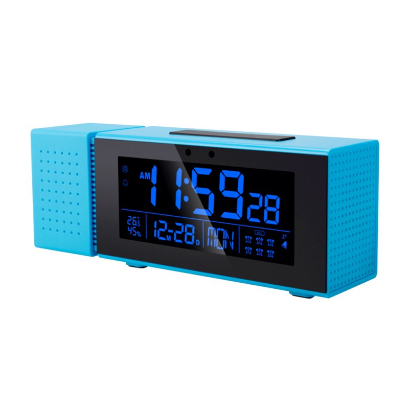 Travel Desk Digital LCD Thermometer Kalender Wecker Abdeckung Flexible C4H0 