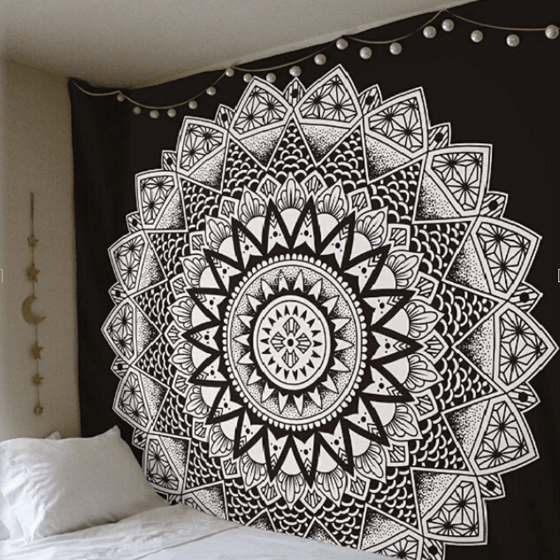 Indian Hippie Mandala Wall Hanging Tapestry Bohemian Wall Blankets Home Decor 