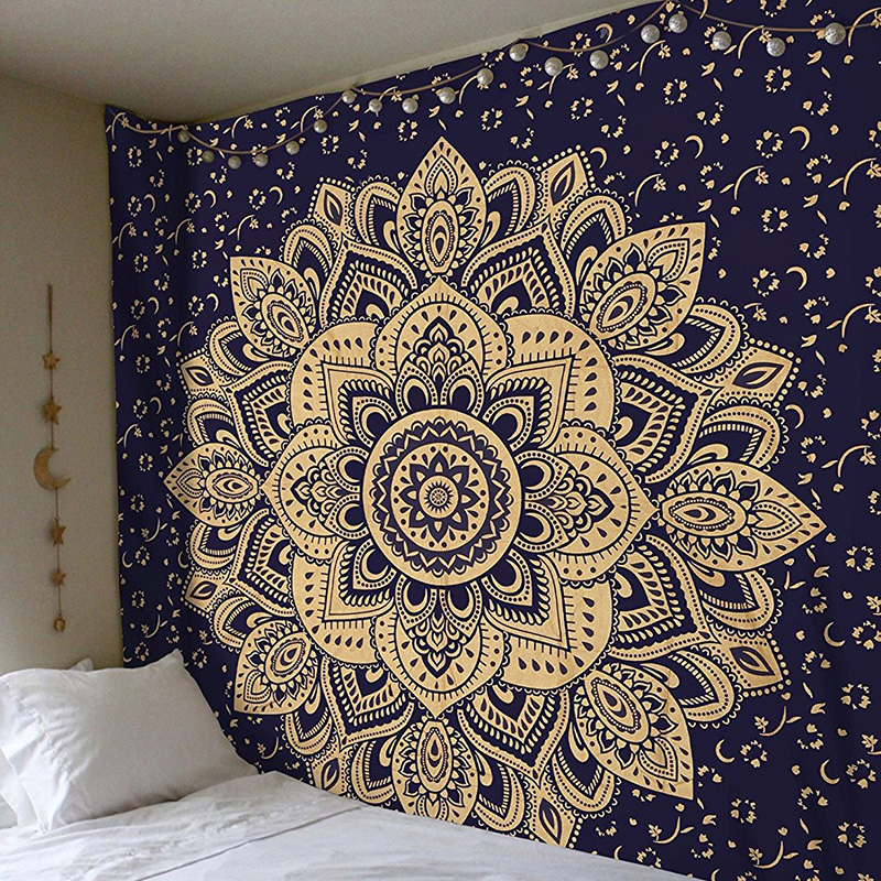 Indian tapestry hippie mandala wall hanging Bohemian twin bedspread decor throw 